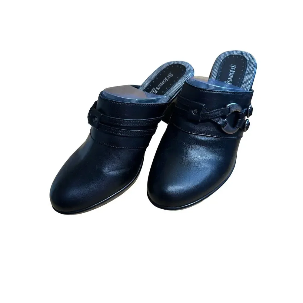 St John’s Bay Black Mule Clogs New, Never Worn Size 10